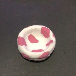 pink cow print cone incense stand